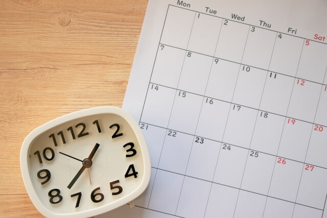 時計とカレンダー